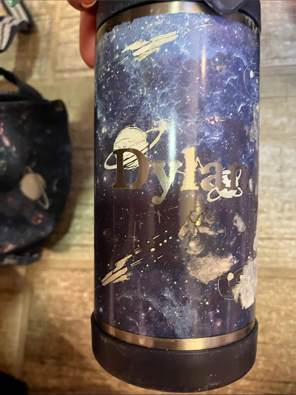POTTERY BARN SMALL MACKENZIE NAVY GALAXY BACKPACK, LUNCHBOX / WATER-BOTTLE SET